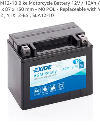 Batteria motocicletta nuova