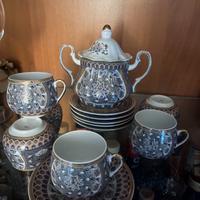servizio da caffè in porcellana Ceca decorata