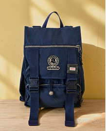 ZAINO INVICTA  VINTAGE ANNI 90 80 BLU NUOVO