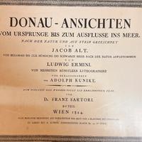 Litografia Donau-Ansichten Jacob Alt (Vienna 1824)