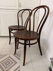 Sedie originali THONET WIEN antiche – set da 5 pez