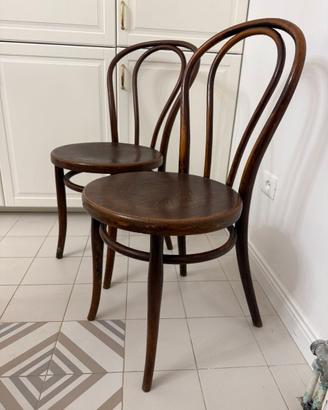 Sedie originali THONET WIEN antiche – set da 5 pez