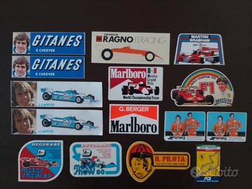 Adesivi Formula 1 anni 70 e primi 80