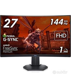 Monitor Gaming Curvo Dell 27 pollici Full HD 144Hz