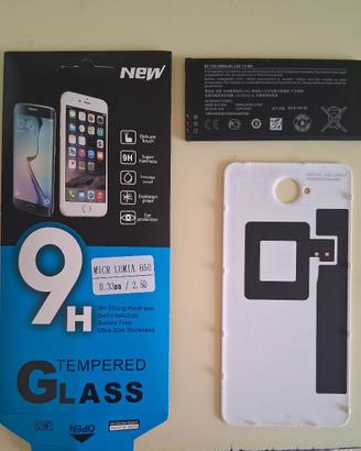lumia 650 batteria vetro coperchio