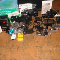 Lotto proiettore, videocamere, fotocamera vintage