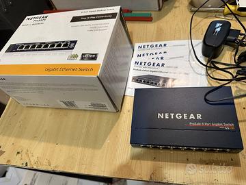 NETGEAR Prosafe 8 port gigabit switch GS108