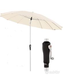 Ombrellone da giardino a manovella 