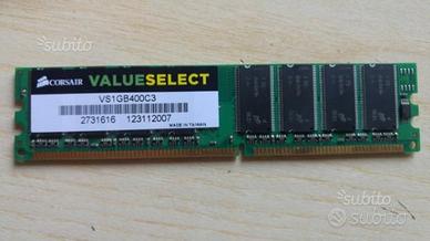 Ddr 1gb 400 Corsair ValueSelect Cl3