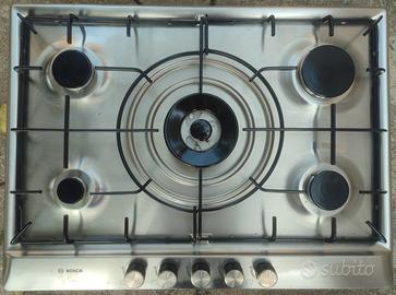 Piano cottura a gas 5 fuochi