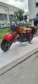 Modellino Moto d'epoca stile Vintage Indian 