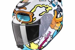 Scorpion Exo-Jnr Air KID HELMETS bianco blu