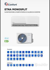 Climatizzatore Inverter 9000/12000 BTU A++ WIFI