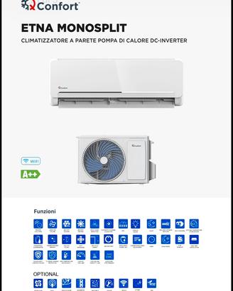 Climatizzatore Inverter 9000/12000 BTU A++ WIFI