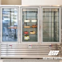 Vetrina refrigerata 3 porte pasticceria gelateria