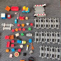 Lego Duplo pezzi misti e particolari + binari