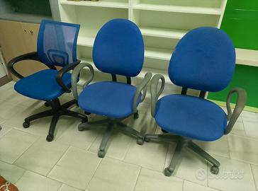 Lottp 3 sedie da ufficio usate