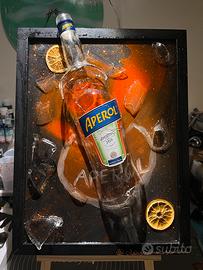 Aperol dentro un quadro
