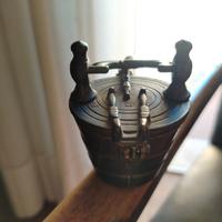 PESI E MISURE ANTICO PORTA PESI BRONZO O PILA DI C