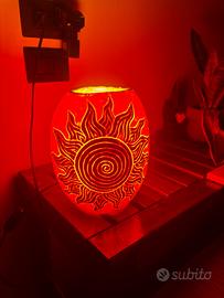 lampada artigianale in CERA