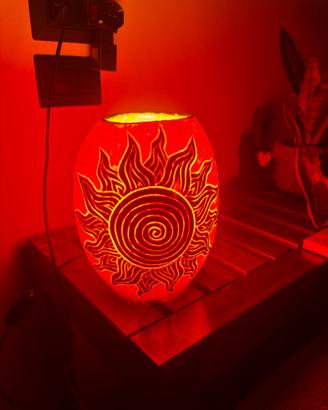lampada artigianale in CERA