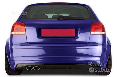 SOTTO PARAURTI POSTERIORE AUDI A3 8P 03-08 S3 Look
