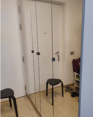 ARMADIO PAX IKEA CON ANTE A SPECCHIO 175X236X60