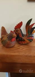 coppia gallo e gallina 