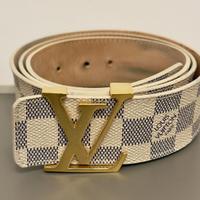 Cintura Louis Vuitton originale Damier Azur