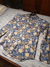 Camicia Uomo Brian Dales Fiori Blu