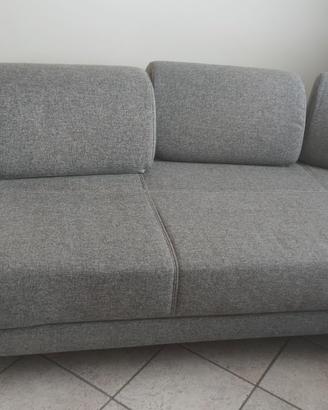 Divano letto con contenitore colore grigio
