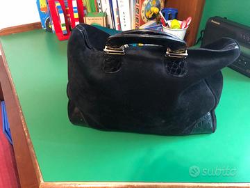 Borsa scamosciata