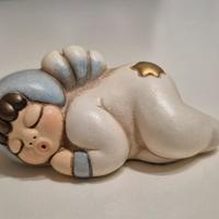 Thun bimbo angelo azzurro su cuscino 6 cm 