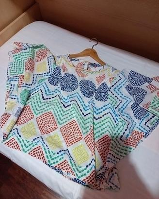 donna camicia chiusa fantasia