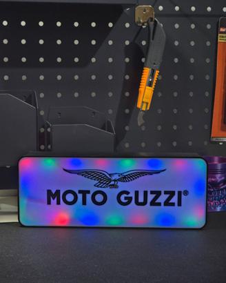 Lampada Artigianale Moto Guzzi – LED Multicolor
