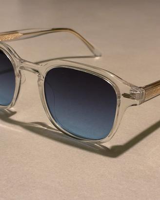 Occhiali da sole con lenti sfumate blu