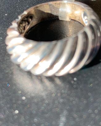 Anello argento 925 a spirale