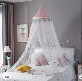 Zanzariera a tenda per letto bambina