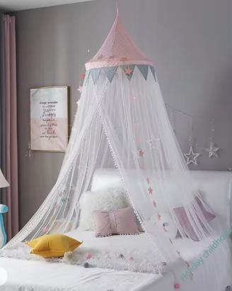 Zanzariera a tenda per letto bambina