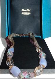 Collana artigianale di Perle in vetro di Murano