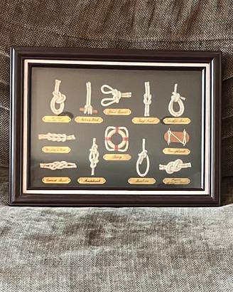 Quadro con nodi marinari