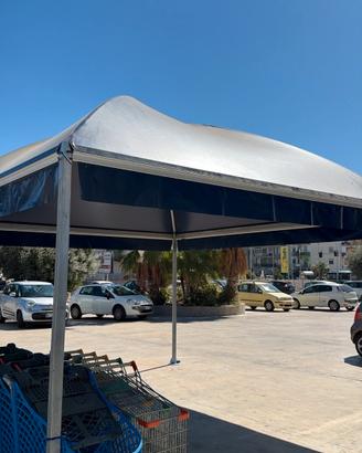Gazebo colore blu 