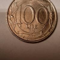 Moneta Repubblica Italiana  100 Lire datata 1996