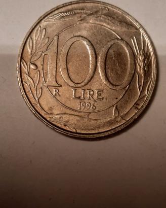 Moneta Repubblica Italiana  100 Lire datata 1996