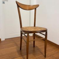 4 sedie legno anni 50-60 modernariato vintage