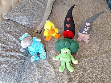Set 5 peluches misti