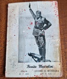 Documento Storico Mussolini autografato Rachele 