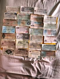 mini assegni anni 70 