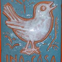 MAIOLICA ARTISTICA INA CASA ANNI 50 PIANO FANFANI