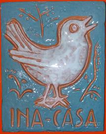 MAIOLICA ARTISTICA INA CASA ANNI 50 PIANO FANFANI